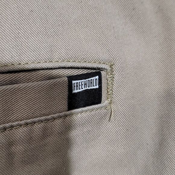 Free World Zumiez Khaki Shorts - Picture 3 of 4